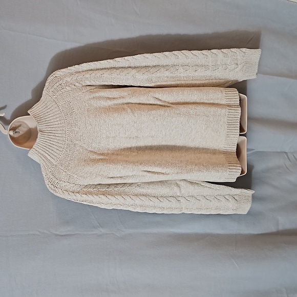 Knox Rose Cable Knit Sweater sz 1X Cream NWT - Picture 5 of 11